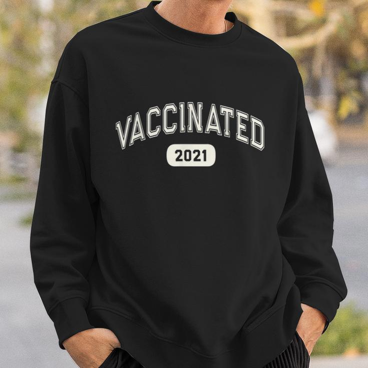 Fully VACCINATED 2021 Pro Science I Got Vaccine Shot Red Sweatshirt Gifts for Him