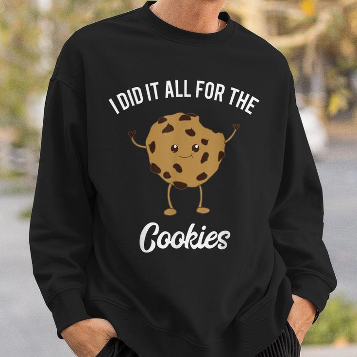 Funny Chocolate Chip Cookie Meme Quote 90S Kids Food Joke Sweatshirt Gifts for Him