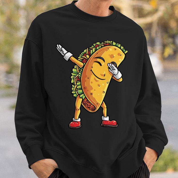 Funny Dabbing Taco Cinco De May Mexican Food V5 Sweatshirt Gifts for Him