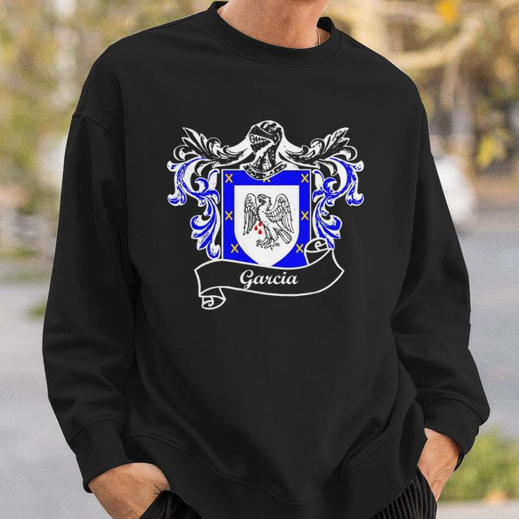 Garcia Coat Of Arms Surname Last Name Family Crest Sweatshirt Gifts for Him