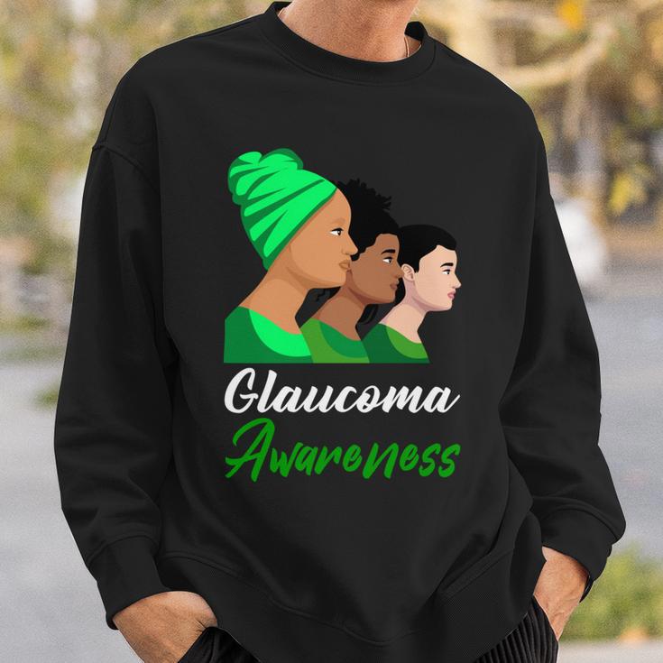 Glaucoma Awareness Green Women Glaucoma Glaucoma Awareness Sweatshirt Gifts for Him