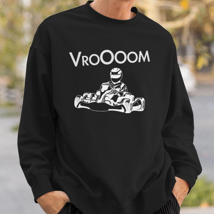 Go Kart Vroooom Go Kart Racing Driver Sweatshirt Gifts for Him