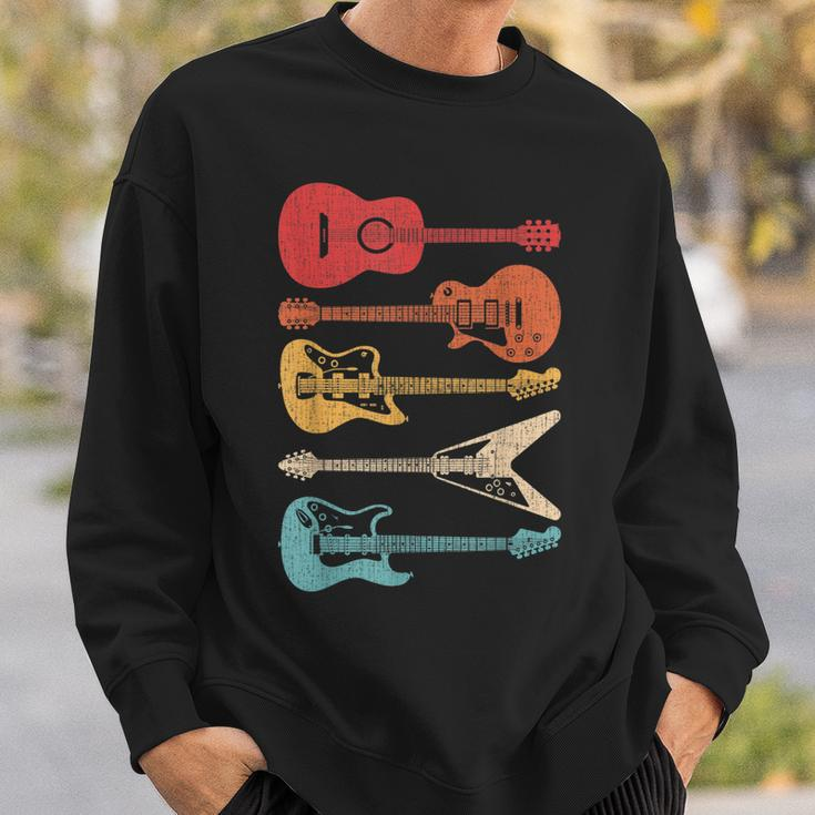 Guitar Lover Retro Style Gift For Guitarist Sweatshirt Gifts for Him