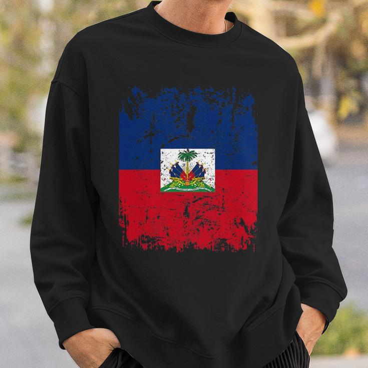 Haiti Flag Vintage Men Women Kids Haiti Sweatshirt Gifts for Him