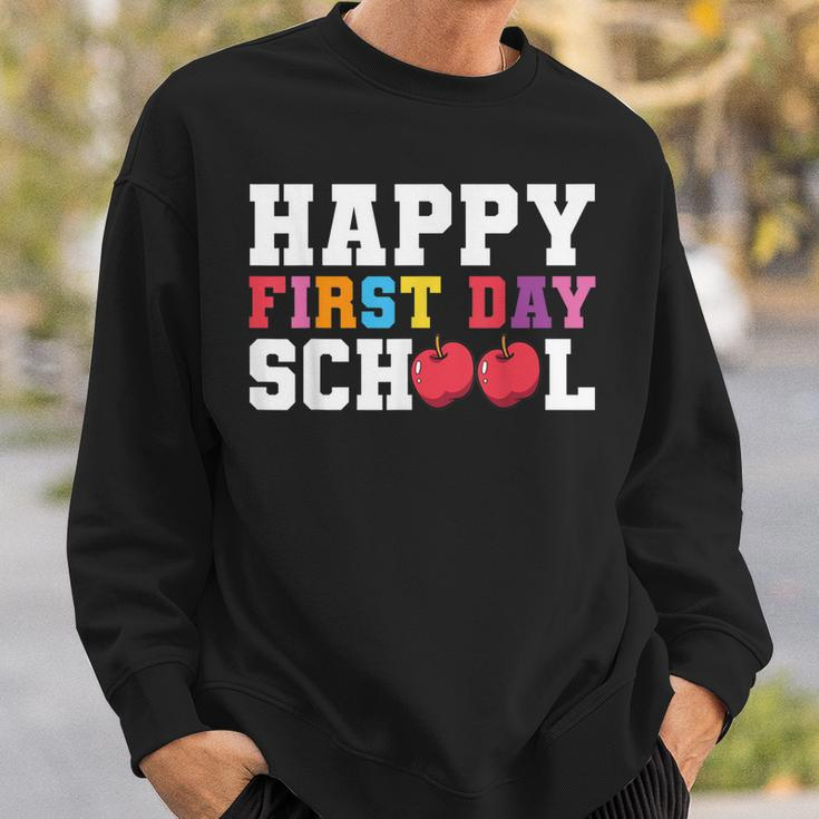 Happy First Day Of School Back To School Teachers Kids Sweatshirt Gifts for Him