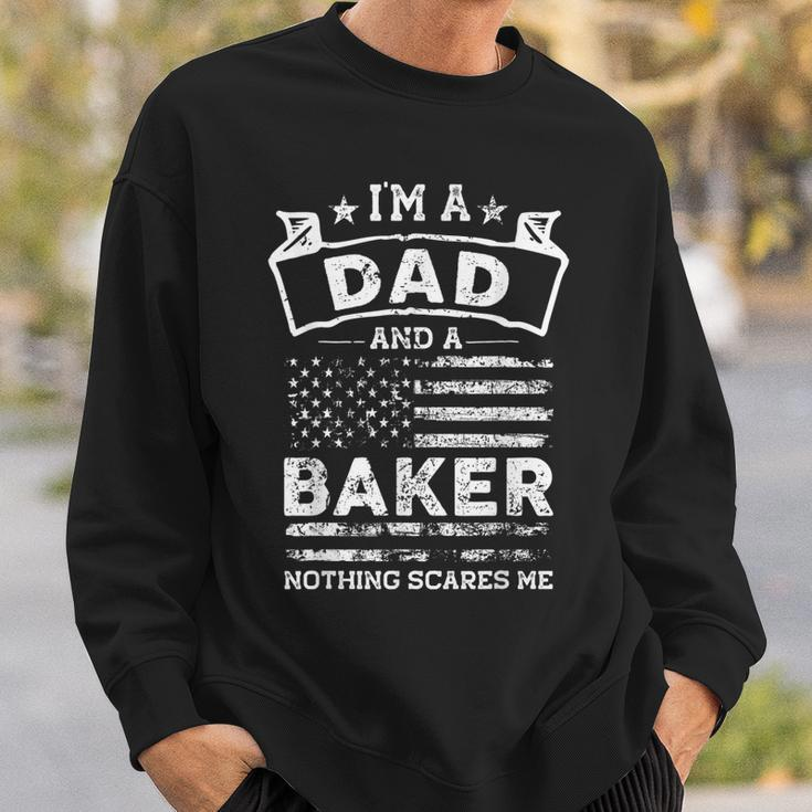 Im A Dad And Baker Funny Fathers Day & 4Th Of July Sweatshirt Gifts for Him
