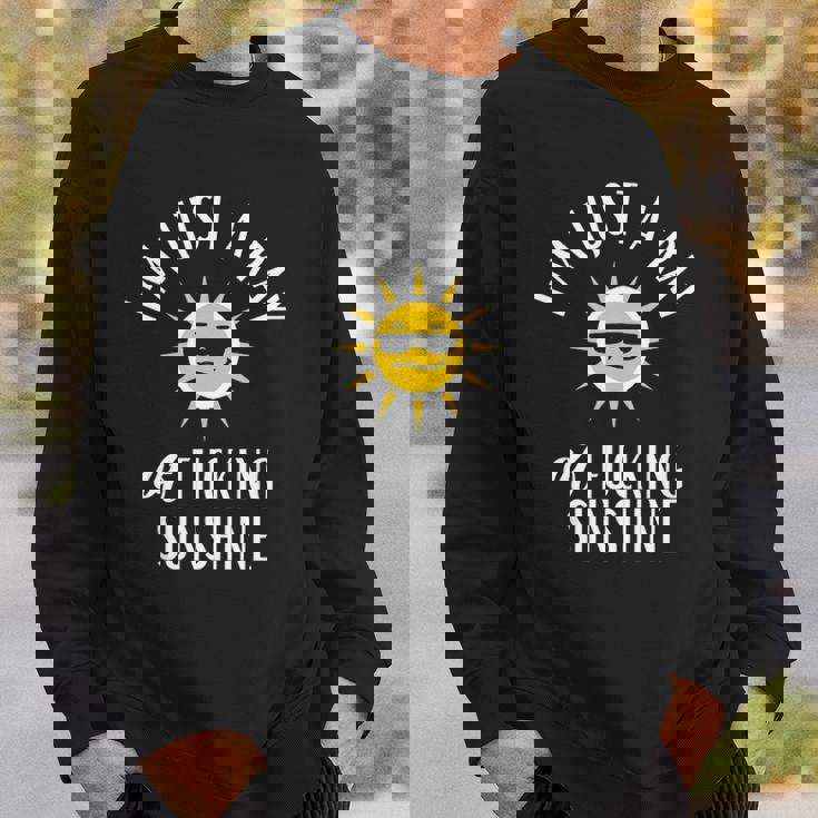 Im Just A Ray Of Fucking Sunshine Funny Sarcastic Sweatshirt Gifts for Him