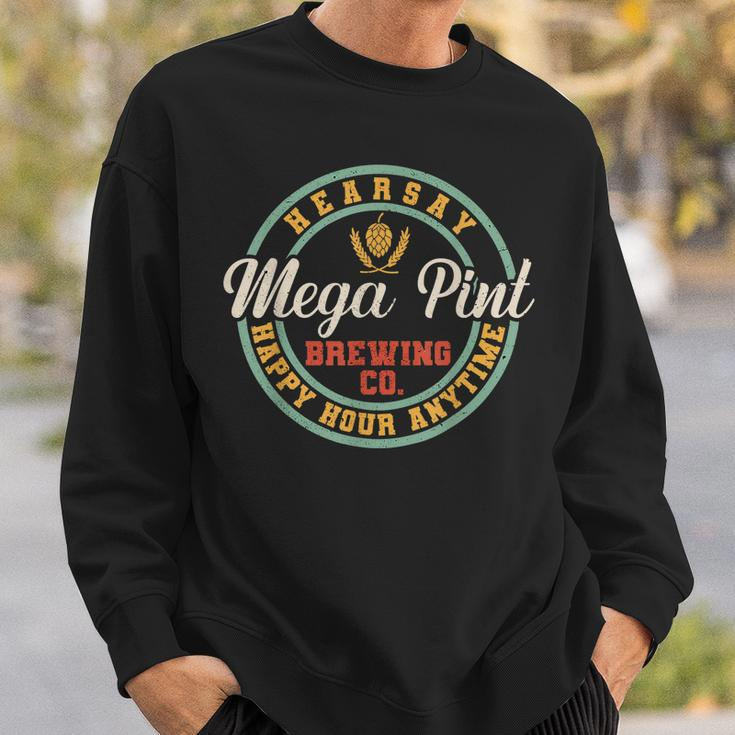Is That Hearsay Mega Pint Brewing Happy Hour Anytime Vintge Sweatshirt Gifts for Him