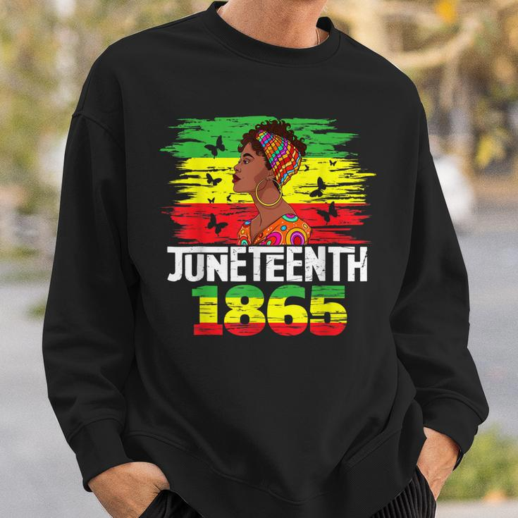 Juneteenth 1865 Independence Day Black Pride Black Women Sweatshirt Gifts for Him