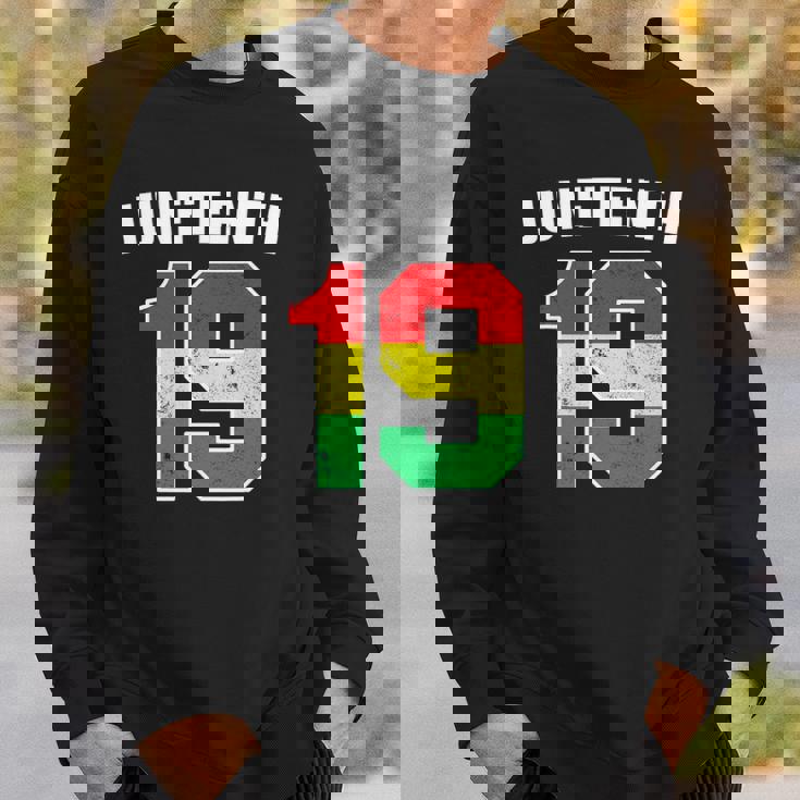 Juneteenth 19 Jersey Black American Freedom Juneteenth Sweatshirt Gifts for Him