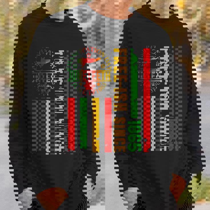 Juneteenth African Flag Free Ish Since 1865 Black Pride Sweatshirt Gifts for Him