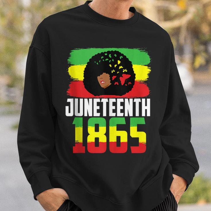 Juneteenth Is My Independence Day Black Women Black Pride Sweatshirt Gifts for Him