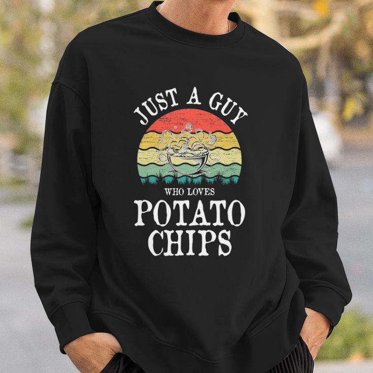 Just A Guy Who Loves Potato Chips Sweatshirt Gifts for Him