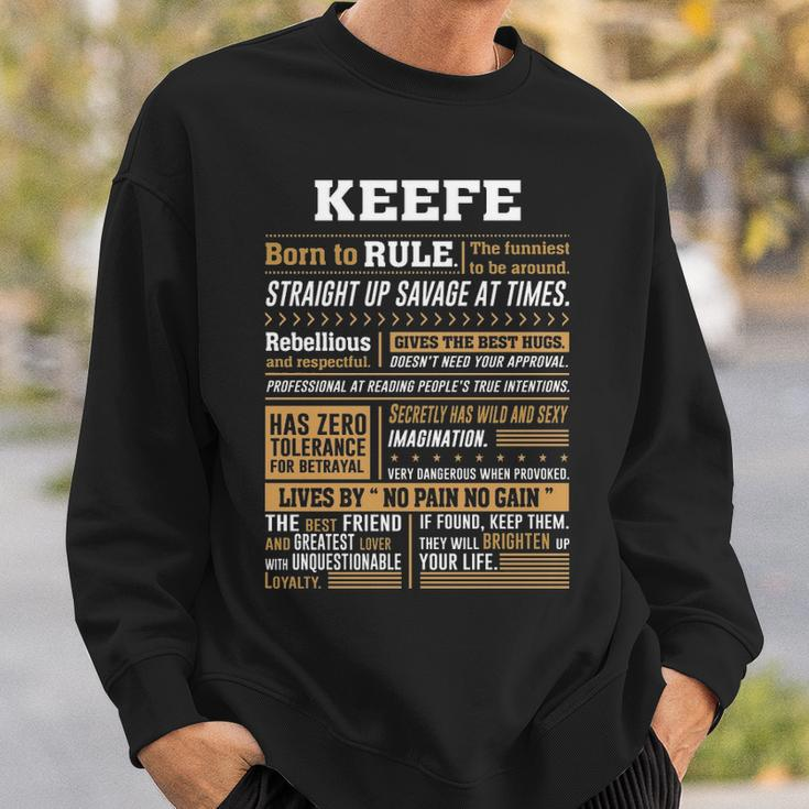 Keefe Name Gift Keefe Born To Rule Sweatshirt Gifts for Him