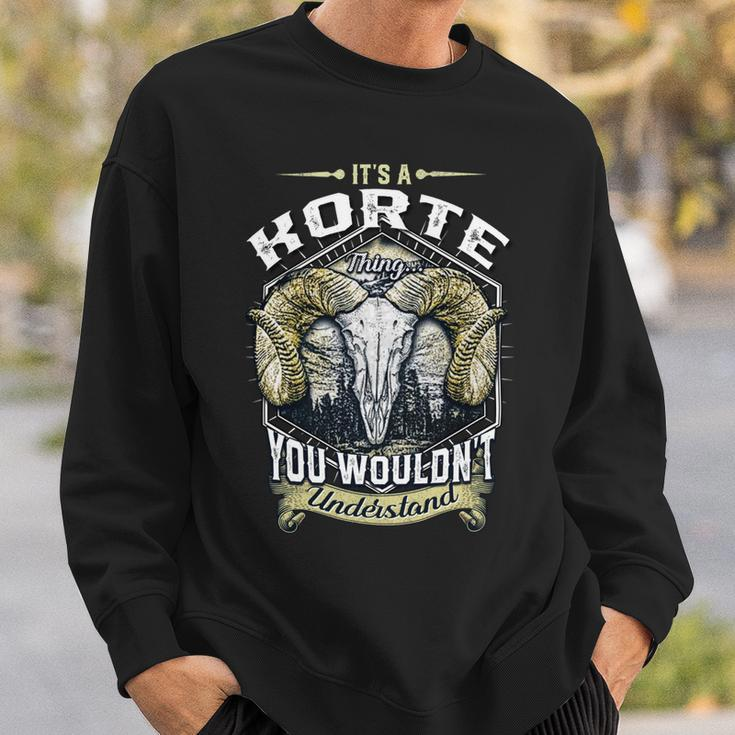Korte Name Shirt Korte Family Name V4 Sweatshirt Gifts for Him