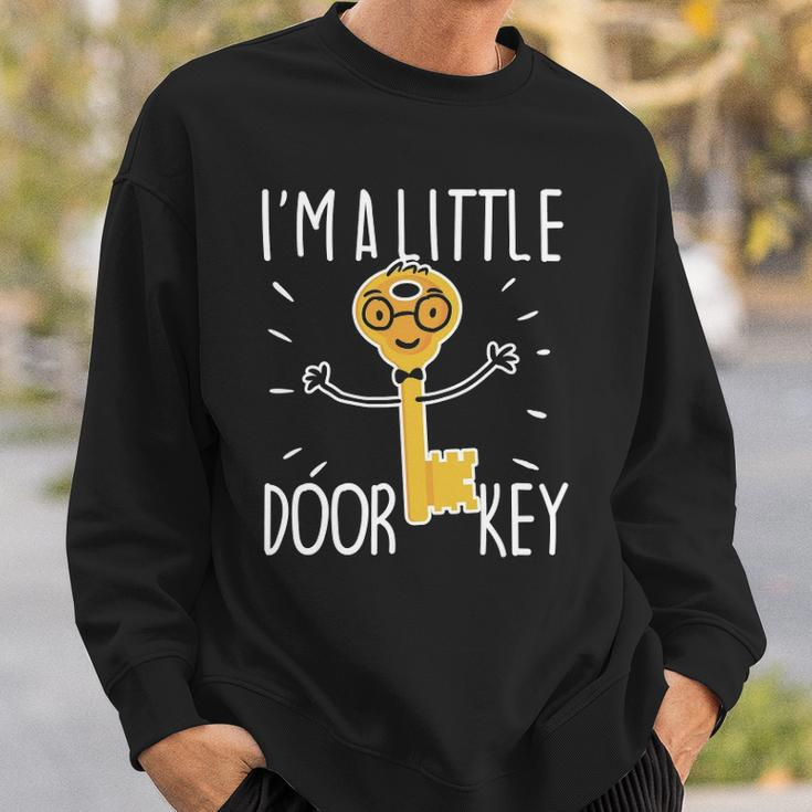 Little Door Key Funny Pun Gift Dad Joke Boyfriend Coworker Sweatshirt Gifts for Him
