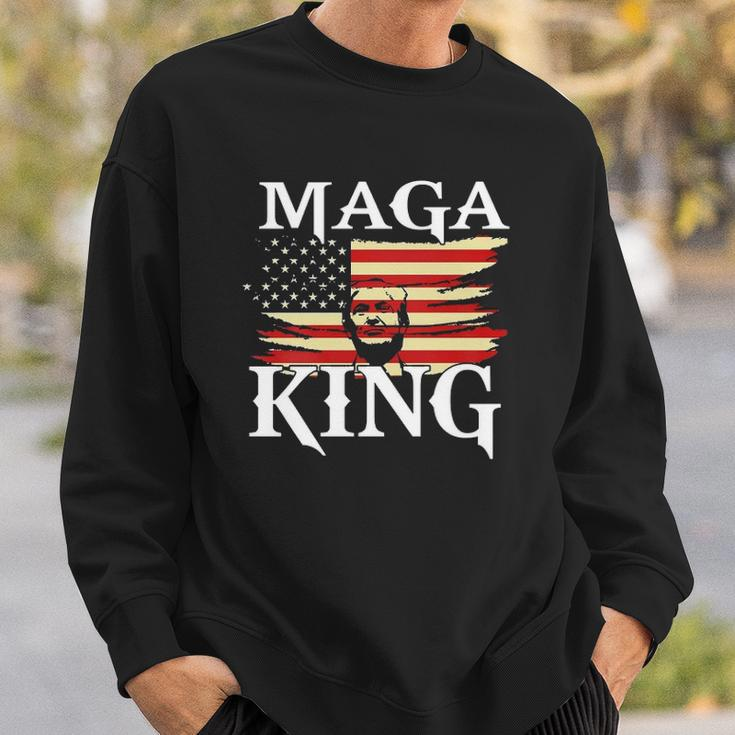 Maga King American Patriot Trump Maga King Republican Gift Sweatshirt Gifts for Him