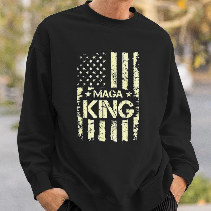 Maga King Make America Great Again Retro American Flag Sweatshirt Gifts for Him