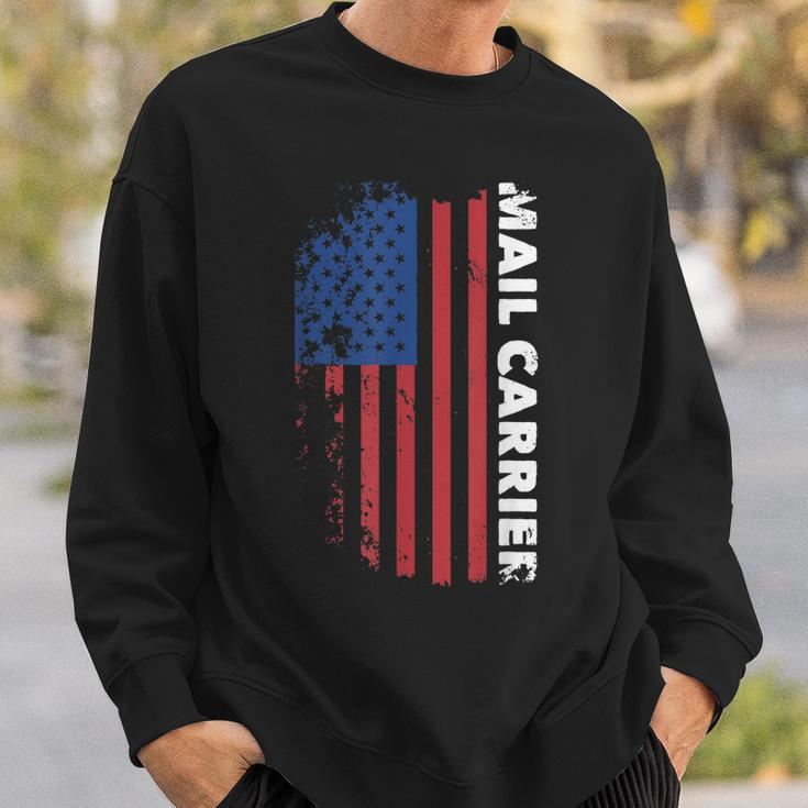 Mail Carrier Patriotic Postal Worker Courier Postman Sweatshirt Gifts for Him