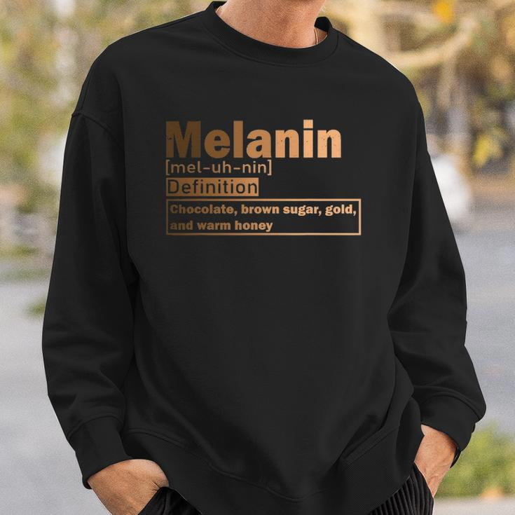 Melanin Definition African Black History Month Juneteenth Sweatshirt Gifts for Him