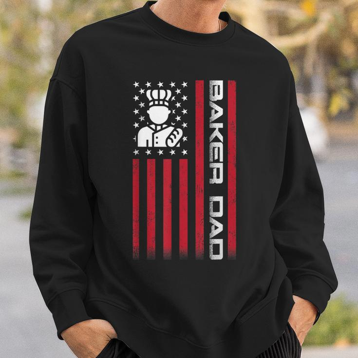 Mens 4Th Of July Us Flag Baker Dad Gift For Fathers Day Sweatshirt Gifts for Him