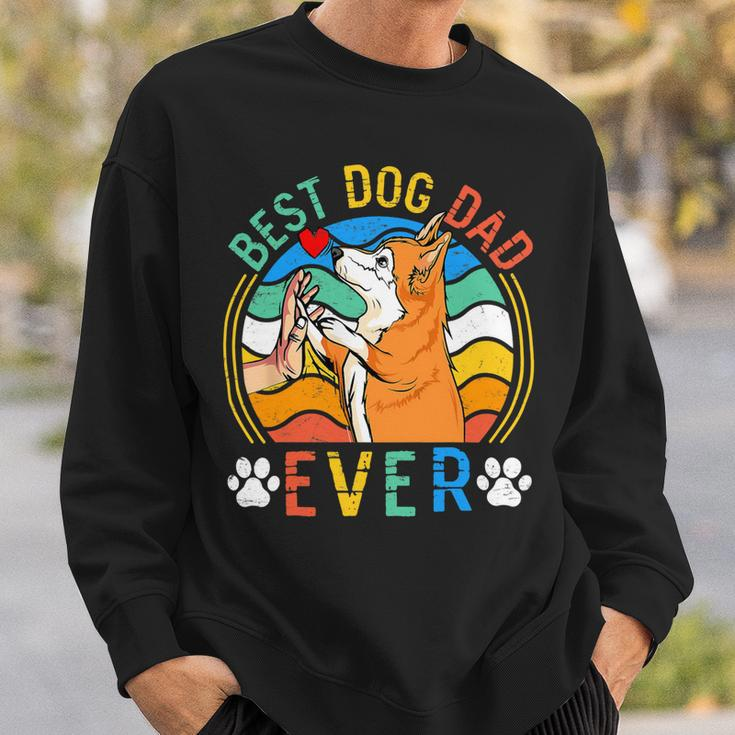 Mens Corgi Best Dog Dad Ever Gifts Dog Lover V3 Sweatshirt Gifts for Him