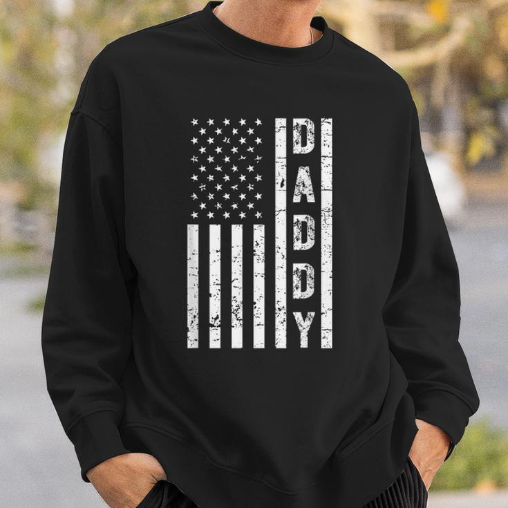 Mens Daddy American Flag Fathers Day Patriotic Usa 4Th Of July Sweatshirt Gifts for Him