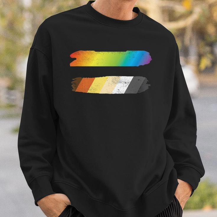 Mens Equal Sign Equality Lgbtq Gay Bear Flag Gay Pride Men Sweatshirt Gifts for Him