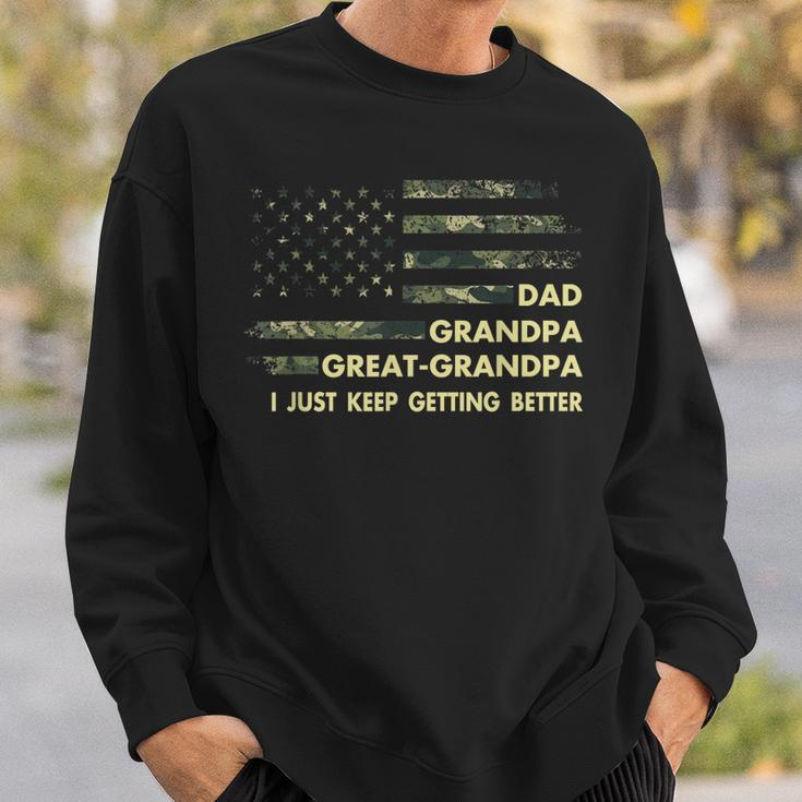 Mens Fathers Day Gift From Grandkids Dad Grandpa Great Grandpa Sweatshirt Gifts for Him