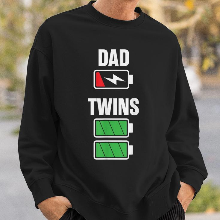 Mens Funny Dad Fathers Day Birthday Twins Twin Dad Sweatshirt Gifts for Him