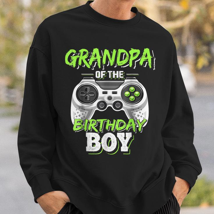 Mens Grandpa Of The Birthday Boy Matching Video Game Sweatshirt Gifts for Him