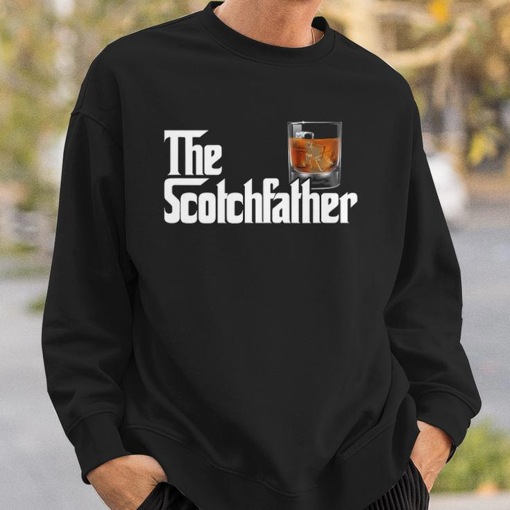 Mens The Scotchfather Scotch Father Dad Fathers Day Drinking Sweatshirt Gifts for Him