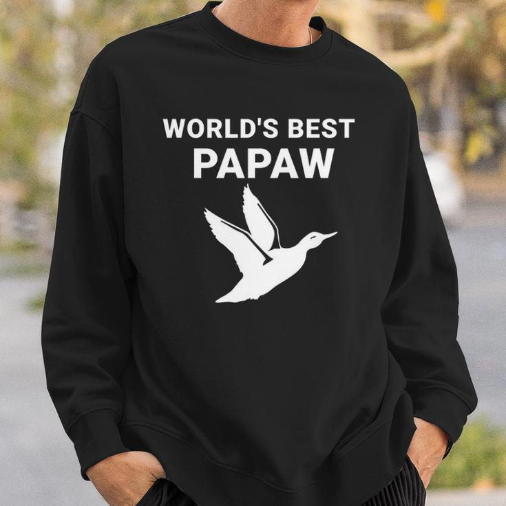 Mens Worlds Best Papaw Duck Hunters Grandpa Gifts Sweatshirt Gifts for Him