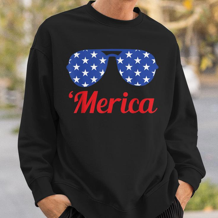 Merica Patriotic American Flag Pride Fourth Of JulyV2 Sweatshirt Gifts for Him
