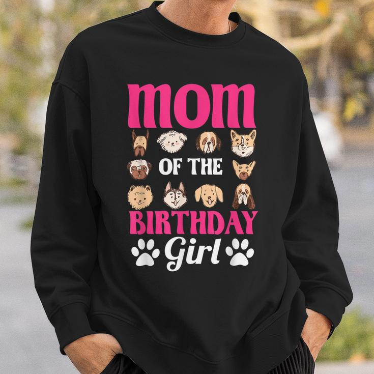 Mom Of The Birthday Girl Dog Paw Bday Party Celebration Sweatshirt Gifts for Him