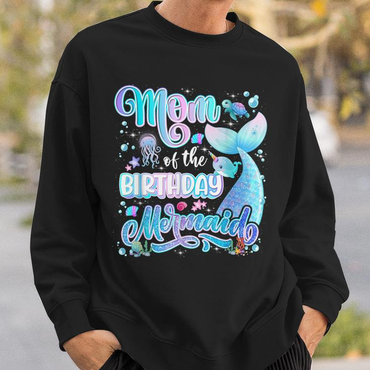 Mom Of The Mermaid Birthday Girl Family Birthday Mermaid Sweatshirt Gifts for Him