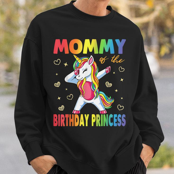 Mommy Of The Birthday Princess Girl Dabbing Unicorn Mom Sweatshirt Gifts for Him