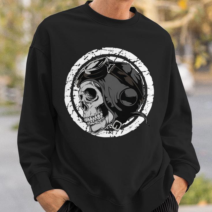 Motorcycle Skull With Helmet Dreaming 472 Shirt Sweatshirt Gifts for Him