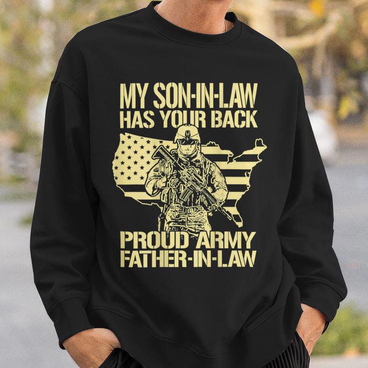 My Soninlaw Has Your Back Proud Army 688 Shirt Sweatshirt Gifts for Him