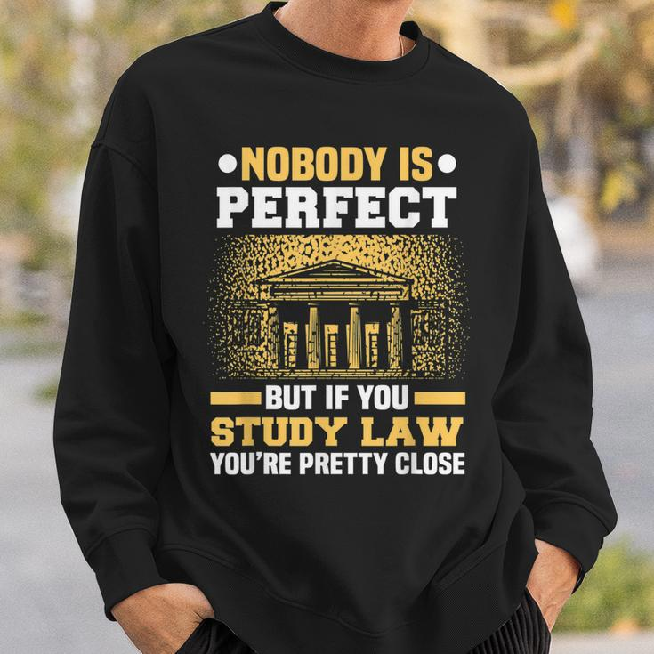 Nobody Is Perfect Lawyer Meme Future Attorney Retired Lawyer Sweatshirt Gifts for Him