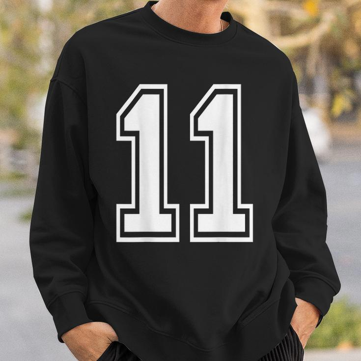 Number 11 Sports Player Number Back Of Sweatshirt Gifts for Him