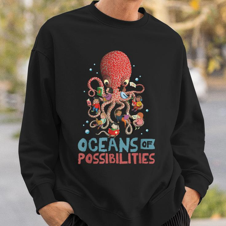 Oceans Of Possibilities Summer Reading 2022 Octopus Sweatshirt Gifts for Him