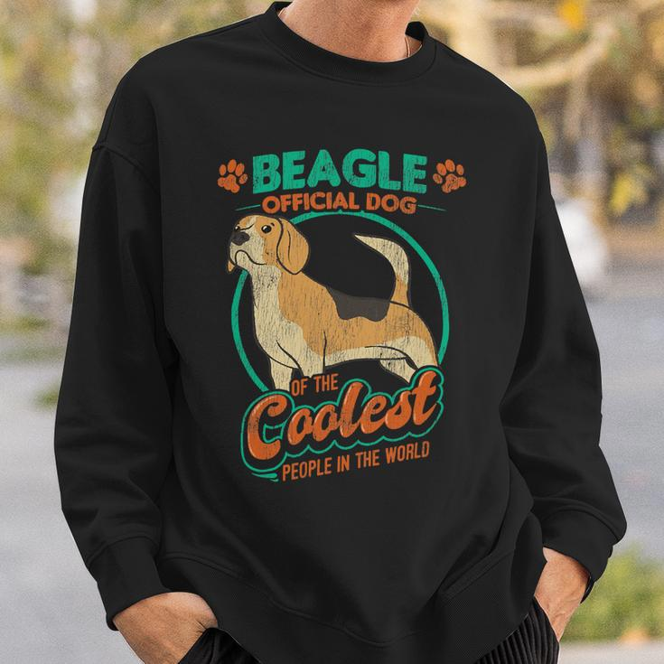 Official Dog Of The Coolest People In The World Funny 58 Beagle Dog Sweatshirt Gifts for Him