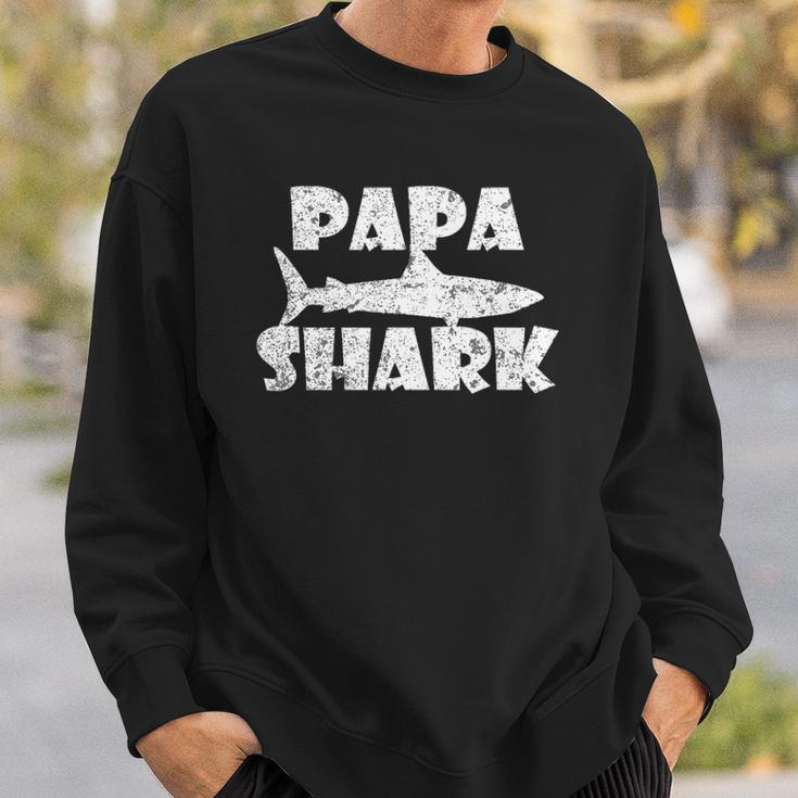 Papa Shark Ocean Diver Fan Gift For Men Sweatshirt Gifts for Him