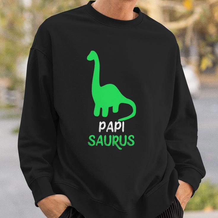 Papisaurus Funny Dinosaur Gift Papisaurus Christmas Sweatshirt Gifts for Him