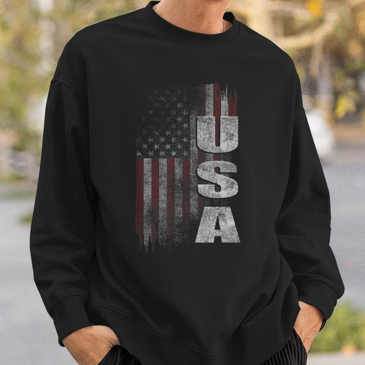 Patriotic Usa American Flag V2 Sweatshirt Gifts for Him