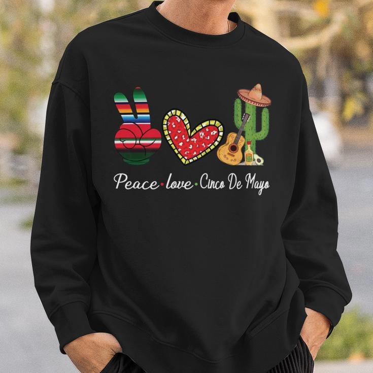 Peace Love Cinco De Mayo Funny Sweatshirt Gifts for Him
