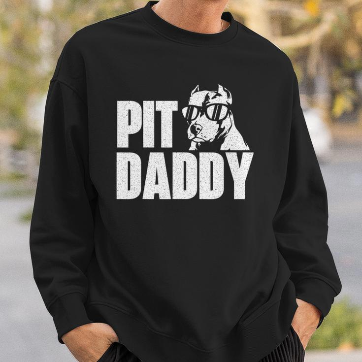 Pit Daddy - Pitbull Dog Lover Pibble Pittie Pit Bull Terrier Sweatshirt Gifts for Him