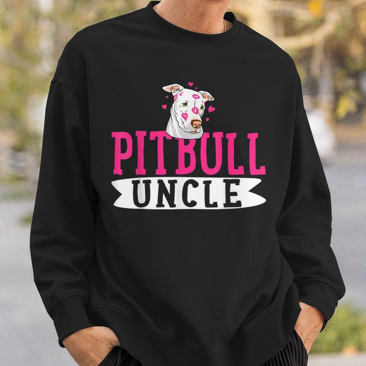 Pitbull Uncle Pit Bull Terrier Dog Pibble Owner Sweatshirt Gifts for Him
