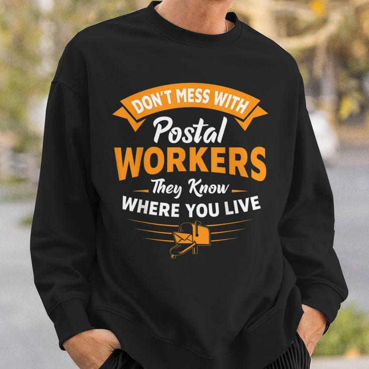 Postman Postal Carrier Mailman Rural Mail Carrier Gift Sweatshirt Gifts for Him